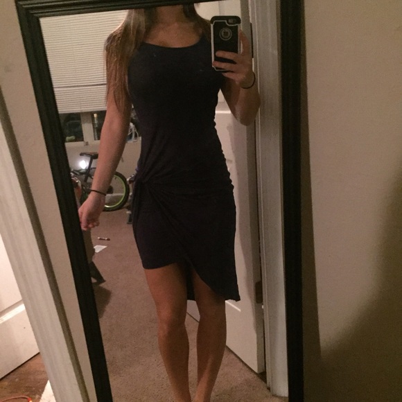 Navy blue knit dress size small