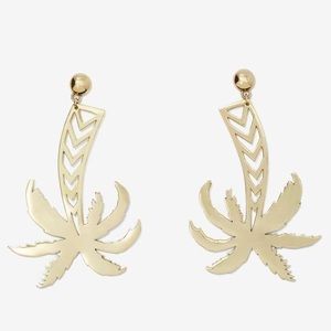 Nasty Gal Paradise City Palm Tree Earrings
