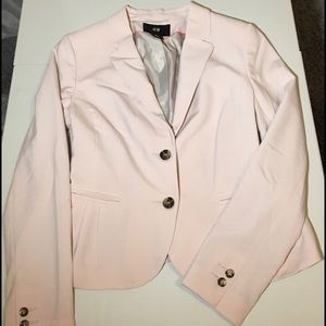 Pale Pink Button Blazer