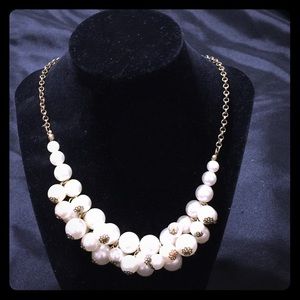 MACYS Faux Pearl Adjustable Necklace [JW-98]