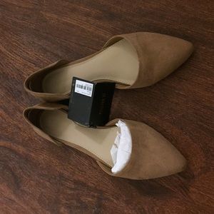 F21 Tan Pointed Flats