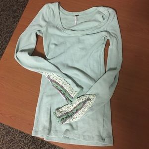 🌸FREE PEOPLE MINTGREEN THERMAL🌸 size m