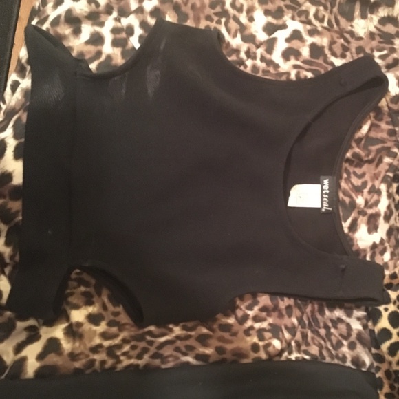 Black crop top bought from Wet Seal