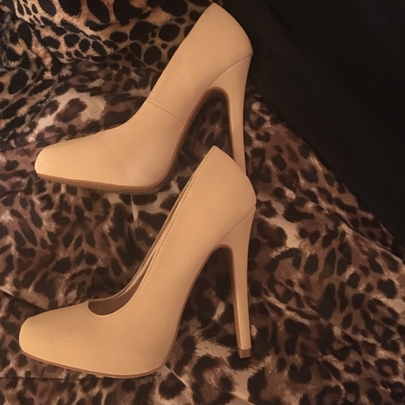 Nude high heels