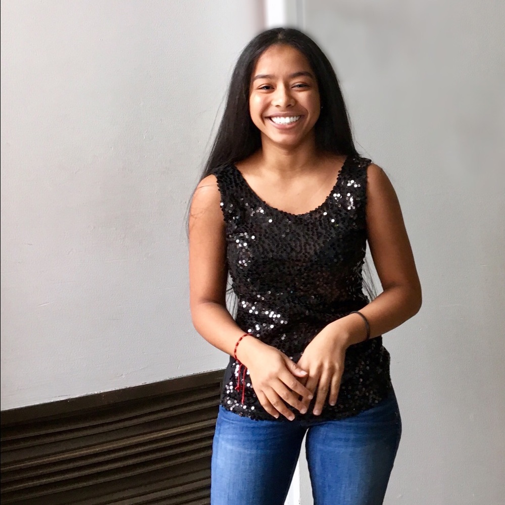 IN STOCK Shimmery Sequined Tank in Black or Gold!