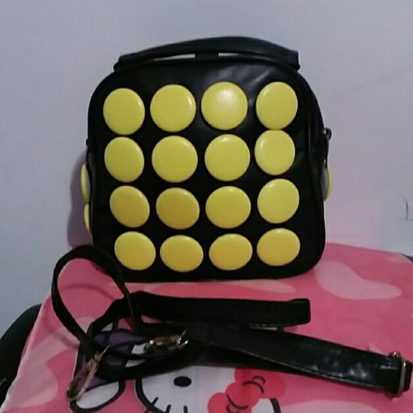 BIG BUTTON BAG ( satchel)