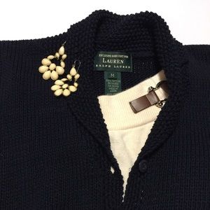 Ralph Lauen navy blue sleeveless sweater size MED