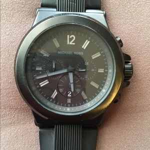 PRICE DROP! Mens Black Michael Kors Watch.