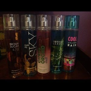 Bath &a Body. Works sprays