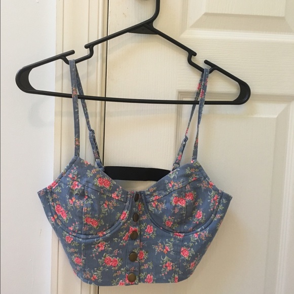 Lush corset crop top
