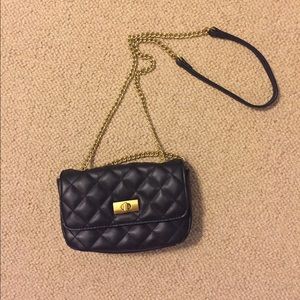 J.Crew Black Quilted Bag