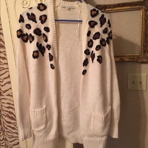 Nordstrom leopard cardigan