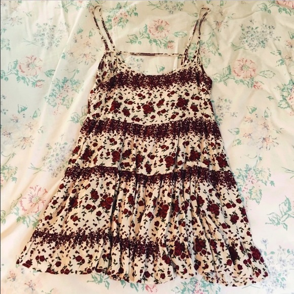 Brandy Melville Rose Print Jada Dress