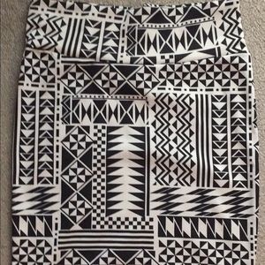 Black and white Cassie skirt