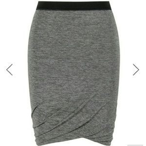 Alexander Wang gray stretch skirt NWT