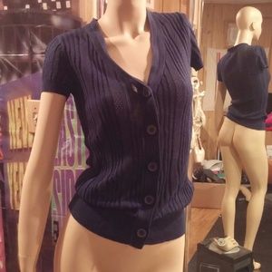 Bundle of four short sleeve button down cardigans