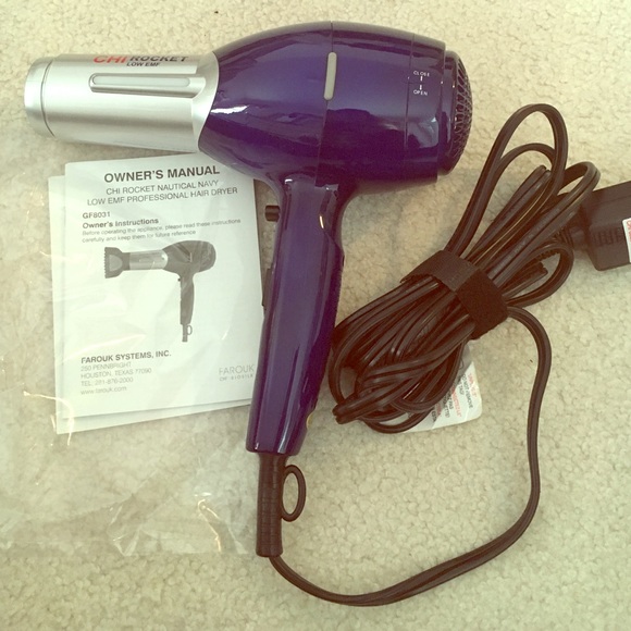 Chi Rocket Nautical Navy hair dryer