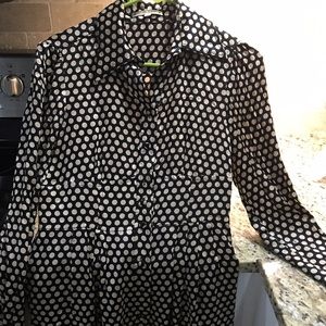 Nanette Lepore 100 % silk polka dot dress