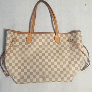 Damier Azur neverfull mm