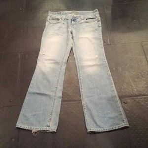 Light blue flare jeans