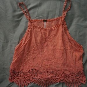 Cute Coral Detailed Tank
