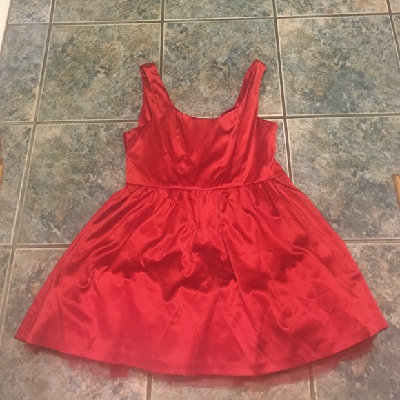 Red Satin Party Dress - Picture 1 of 3