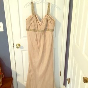 Evening gown with beaded detail