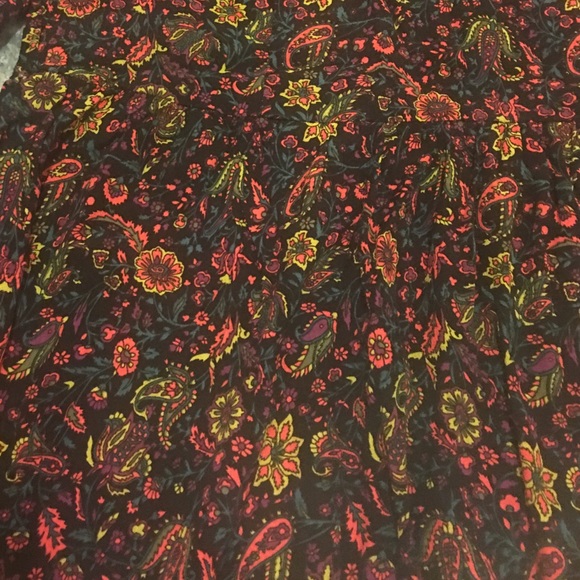 Black flowered dress - Picture 2 of 2