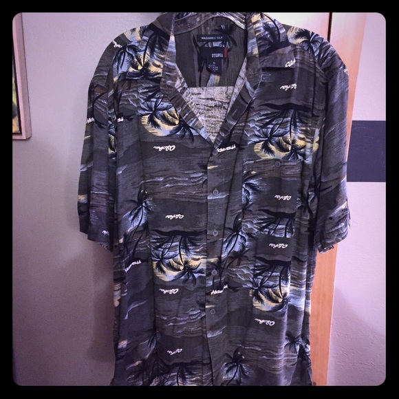 Utopia Hawaiian Sunset Silk Aloha Shirt
