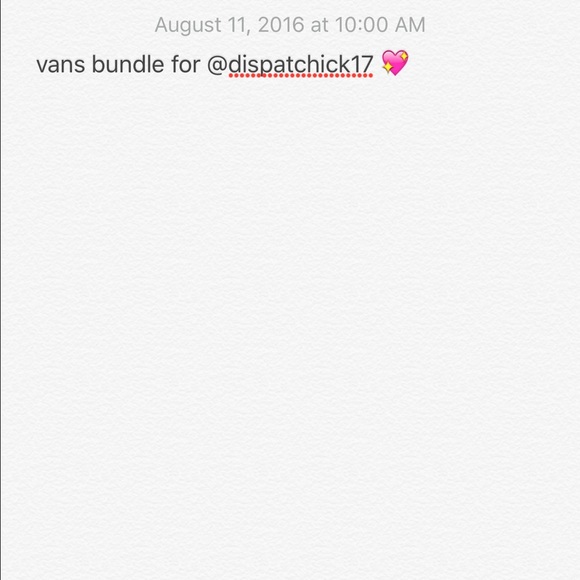 vans bundle for @dispatchick17