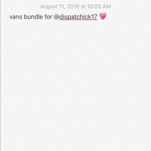 vans bundle for @dispatchick17