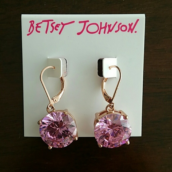 Betsy Johnson earings pink