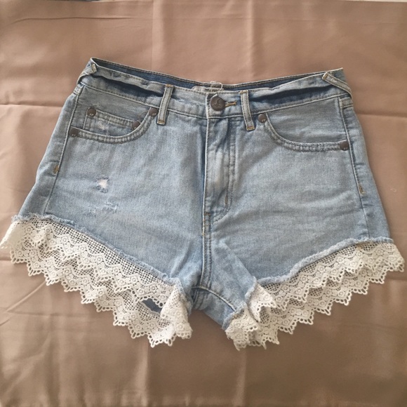 Free People jean shorts
