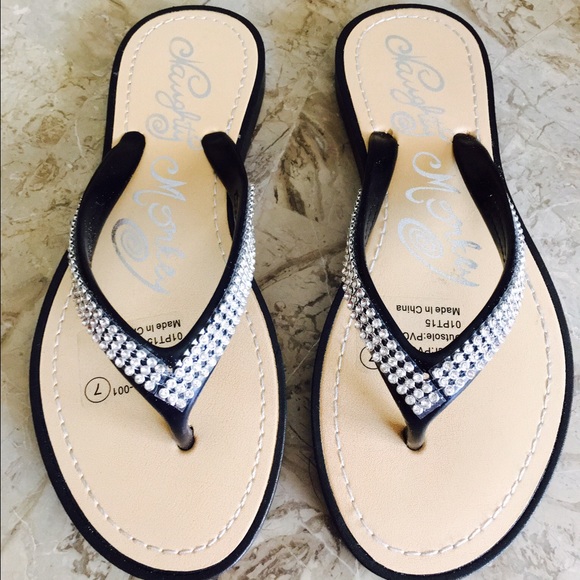 ON HOLD Naughty Monkey Bling Sandals