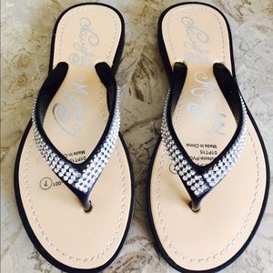 ON HOLD Naughty Monkey Bling Sandals