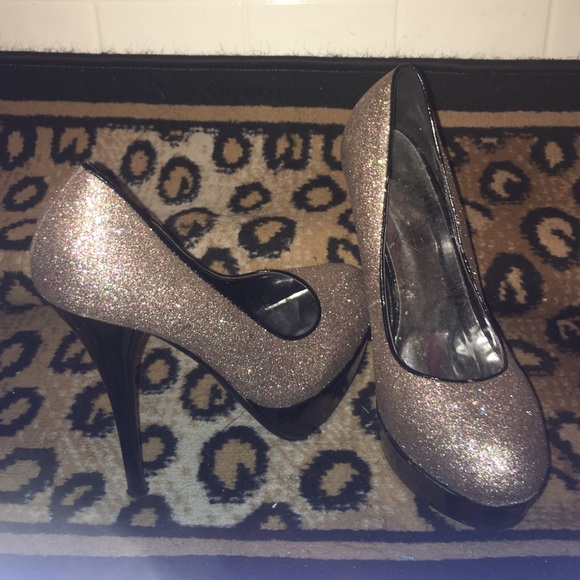 Cathy Jean glitter heels