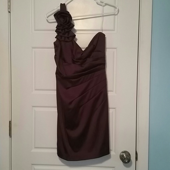 Plum cocktail dress