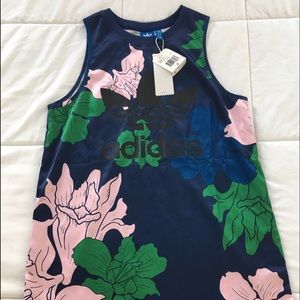Adidas floral tank