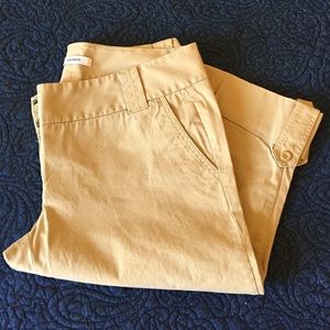 Express Khaki Dressy Capris 12