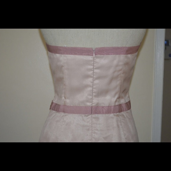 Nicole Miller Pink Strapless dress- size 4