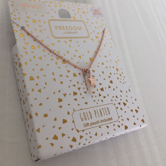TOPSHOP Rose gold necklace