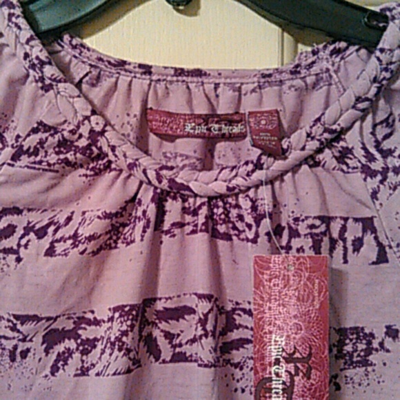 NWT Girls Small Epic Threads Lavender Blouse - Picture 2 of 2