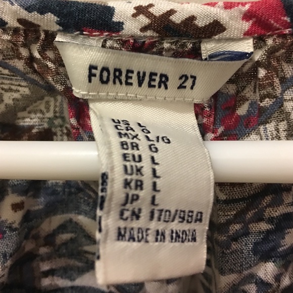 Aztec print top - Picture 2 of 2