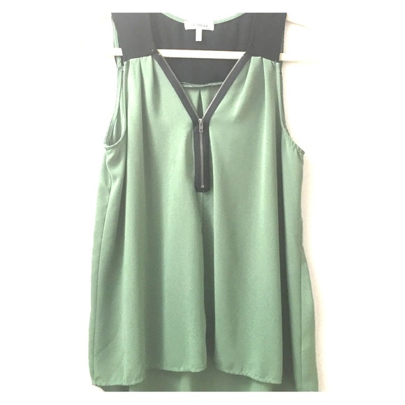 Sleeveless Sheer Blouse