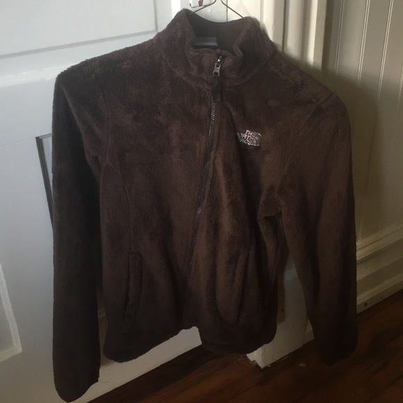 North face brown fury jacket women's small