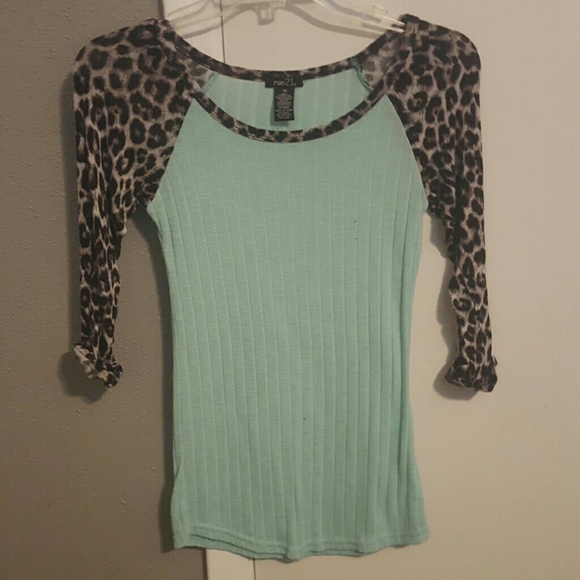 Half Sleeve Leopard Print Shirt