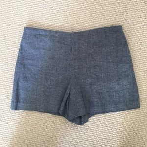 Gray fabric shorts