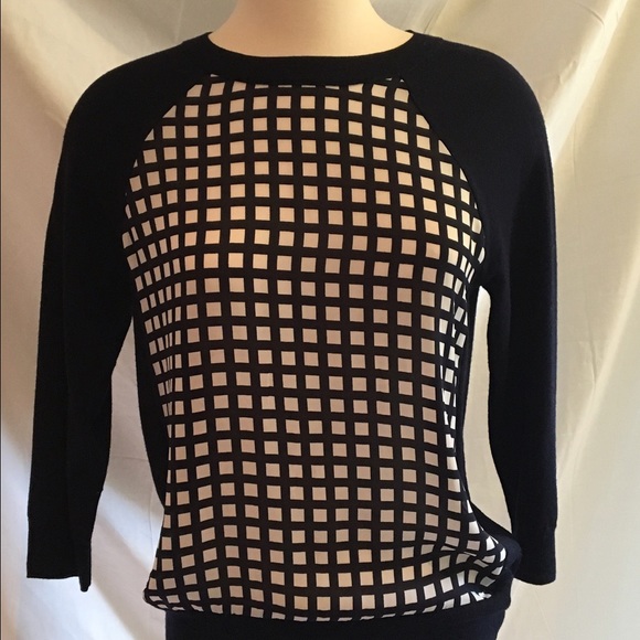 Cool J Crew Navy/White Sweater