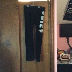 Black juicy sweatpants