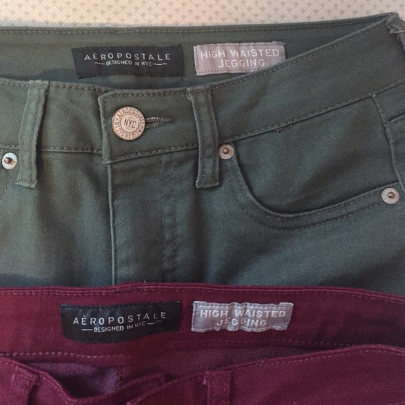 Bundle Aeropostale high waisted jeggings - Picture 2 of 3